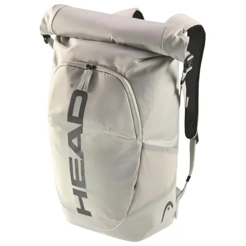 HEAD Tour Racqpack, champagne - Tennisschläger-Rucksack mit modernem Rolltop-Design, Platz für bis zu drei Schläger und nachhaltigen Materialien für eine umweltfreundliche Wahl.