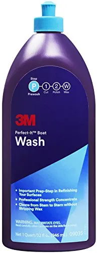 M uu-0063 – 2315 – 6 Boat Wash Reiniger 960 ml - Reiniger für Boote, entfernt effektiv Schmutz und Algen, ohne Wachs zu schädigen. Perfekter Glanz mit nur 75ml Konzentrat pro 10 Liter Wasser.