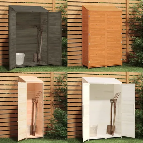 Gartenschrank Blech Doppeltür Pultdach 116x45x175 cm