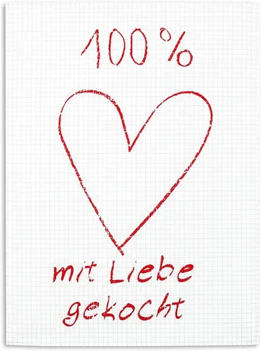 Geschirrtücher 50 x 70 cm Spültuch Gläsertuch Küchentuch mit Liebe Kracht