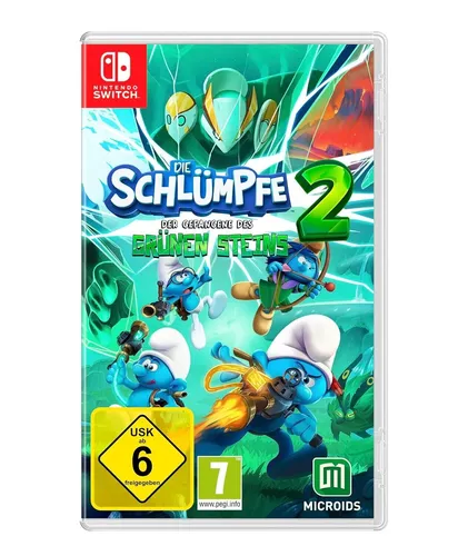 Die Schlümpfe 2 Der Gefangene des grünen Steins - Nintendo Switch EU Version, kooperatives Abenteuer mit Gargamel und dynamischem Gameplay