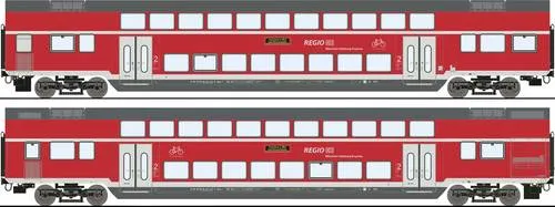 Roco 6220145 H0 2er-Set Doppelstockwagen der DB AG