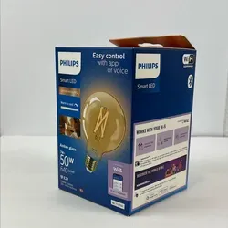 Philips WiZ Smart LED G95 Globe 7W = 50W E27 Bernstein 640lm CCT 2000K - 5000K Dimmbar Bluetooth WiFi