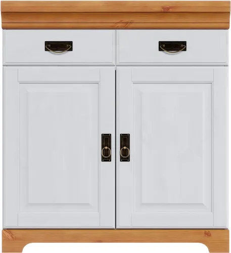 Home affaire Spülenschrank Rügen 80 cm, Kiefer massiv, weiß von Otto Home