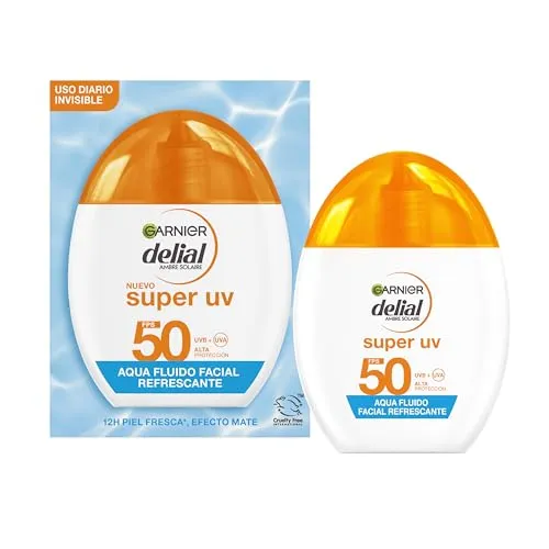 Delial Super UV Aqua Erfrischendes Gesichtsfluid LSF 50 von Garnier