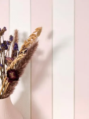 NEWROOM Tapete Rosa Vlies Streifen - Kinderzimmer Babyzimmer Streifentapete Struktur Linien für Schlafzimmer Jugendzimmer