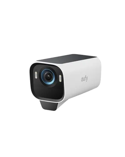 eufyCam S3 Pro Add-on - 4K Kabellose Solar-Überwachungskamera - Überwachungskamera mit MaxColor Nachtsicht und Forever Power 2.0 für ganzjährige Sicherheit, ohne monatliche Abo-Kosten und erweiterbarem lokalem Speicher.