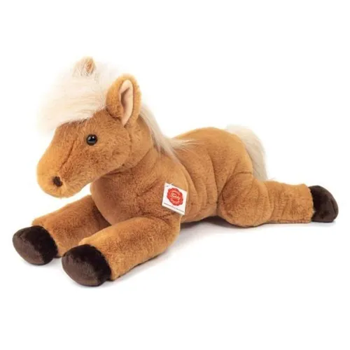 Teddy Hermann 90275 Pferd liegend 48 cm - Kuscheltier aus recyceltem Material, sicher und pflegeleicht für Kinder ab 18 Monaten