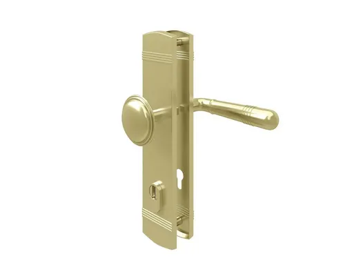 MS Beschläge Türbeschlag Dresden, Messing Optik in gold von MS Beschläge