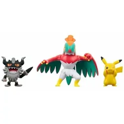 Pokemon Battle Figure Set 3er-Pack mit Pikachu, Mauzinger und Resladero - Spielfiguren: Enthält 3 detailreiche 5 cm Figuren in dynamischen Posen, perfekt für Sammler und Pokémon-Fans. Offiziell lizenziertes Produkt von Jazwares!