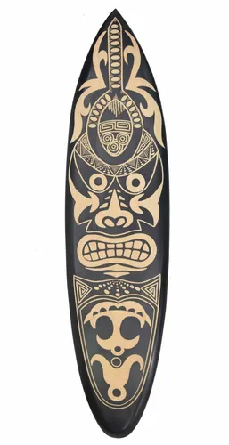 Maori Deko Surfboard 80cm Surfbrett Südsee Neuseeland Südsee Osterinsel Moai