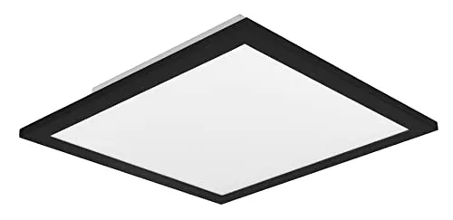 Xxxl Led-Deckenleuchte Alpha, Schwarz, Quadratisch - Moderne Esstischlampe aus Metall, quadratisch und energieeffizient, ideal für stilvolle Innenbeleuchtung.