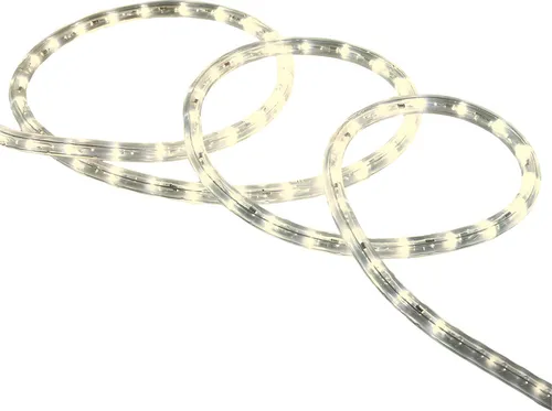 LED-Schlauch Rund 220V AC 36 LEDs/m Neutralweiß IP65 nach Mass Schnitt alle 100 cm 5 m