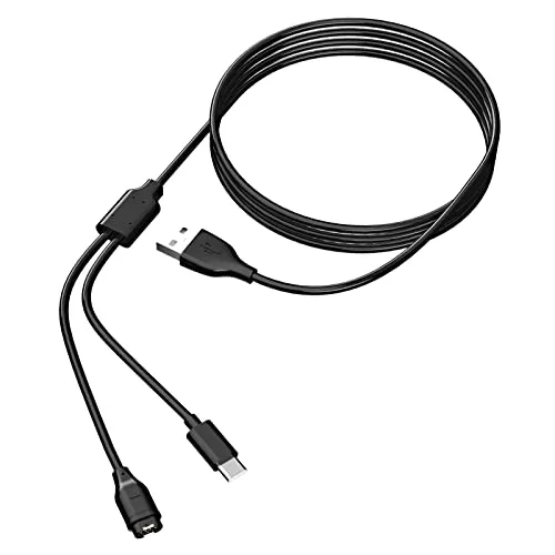 Ladekabel kompatibel mit Garmin Sportuhren USB-C-Handy/Sportuhr 2-in-1-Ladegerät