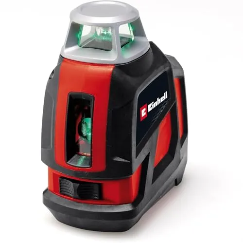 Einhell Kreuzlinienlaser TE-LL 360 G – Präzise grüne Laserlinien für perfektes Ausrichten - Messgeräte – Der selbstnivellierende Einhell Kreuzlinienlaser projiziert präzise grüne Linien mit einem Arbeitsbereich von bis zu 40 m und bietet eine praktische Wandhalterung für müheloses Arbeiten.