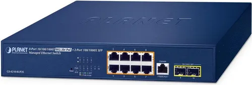 Planet 8-Port PoE Switch GS-4210-8UP2S in blau von Planet