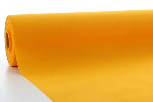 Mank Tischdeckenrollen Uni - Curry 120 cm x 25 m - Hochwertige Airlaid-Tischdecke auf der Rolle für Gastronomie und Events, textilähnliche Optik, ideale Lösung für elegante Anlässe ohne Waschen.
