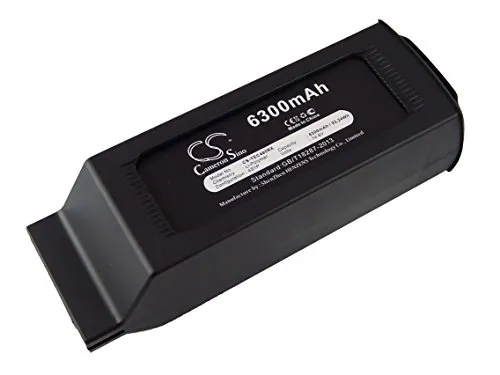 vhbw Akku Ersatz für Yuneec YUNH105, YUNTYH105 für Drohne Multicopter Quadrocopter (6300 mAh, 14,8 V, Li-Polymer)