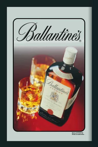 Dekospiegel KS237 Ballantines - Flasche - Bedruckter Spiegel