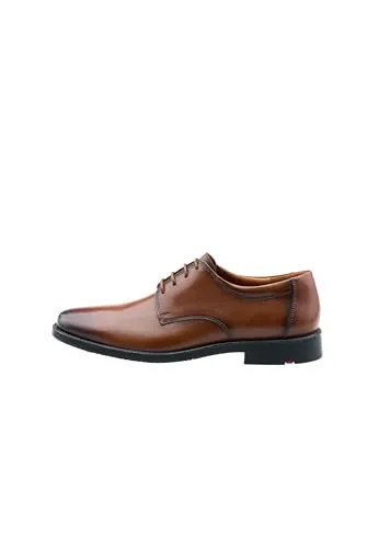 Lloyd Businessschuhe Glattleder Schnürschuh braun 44,5 EU - Herren-Businessschuhe aus hochwertigem Glattleder, ideal für den eleganten Auftritt im Büro mit komfortablem Blockabsatz und klassischem Design.