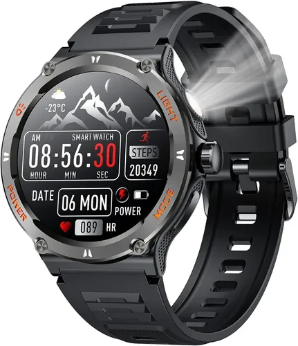 NONGAMX Smartwatch Herren 1.53 Zoll – Fitness Uhr mit Bluetooth