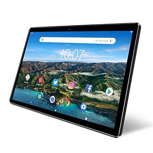 PRITOM 10 Zoll Tablet - Hochleistungs-Android 10 mit 4GB RAM und HD IPS Display - Tablets mit 64GB ROM und erweiterbarem Speicher bis zu 512GB, ideal für Unterhaltung und produktive Nutzung dank 6000-mAh-Akku für bis zu 8 Stunden Laufzeit.