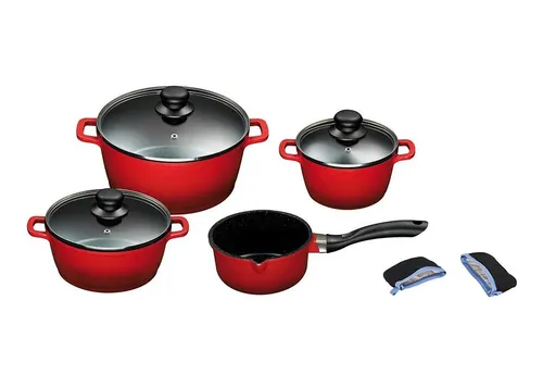 King Topf-Set 7-teilig in Rot