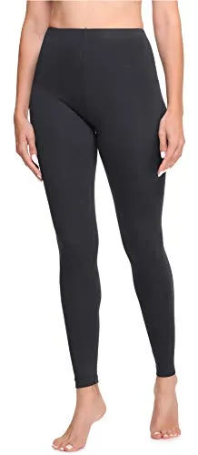 Ladeheid Damen Lange Leggings aus Viskose LA40-201(Graphite, 36)