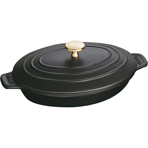 STAUB Ofenform 23 cm aus Gusseisen - Hochwertige Auflaufform aus Gusseisen, ideal für alle Herdarten inkl. Induktion, mit langanhaltender Temperaturspeicherung und geschmacksneutraler Innenemaillierung. Perfekt für individuelle Portionen.