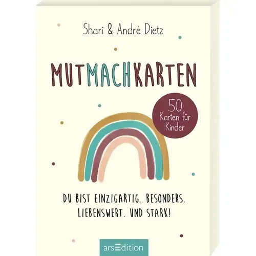 Mutmachkarten von Shari und André Dietz - Inspirierende Mutmachkarten mit 50 Seiten, ideal für Unterstützung und Motivation in Studium & Erwachsenenbildung, herausgegeben von Ars Edition.