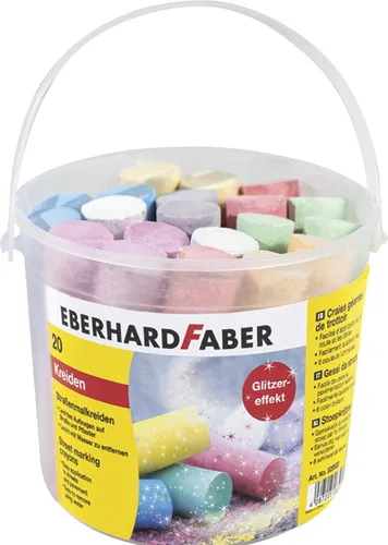 EBERHARD FABER Straßenmalkreide Glitzer farbsortiert 20 St. von Eberhard Faber