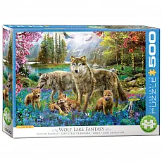 eurographics Puzzle - Wolfsee Fantasie - 500 Teile 300780