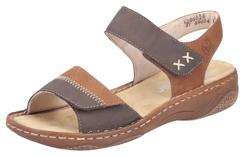 Rieker V2860-24 Damen Sandalen - Bequeme Sandalen mit weicher Decksohle und robuster Machart. Ideal für den täglichen Einsatz und optimalen Komfort beim Tragen.