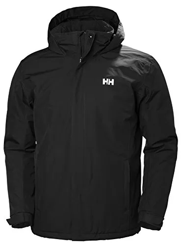 Helly Hansen Dubliner Insulated Jacke für Herren, Schwarz, S - Funktionsjacke mit wasserdichter, winddichter und atmungsaktiver 2-lagiger Stoffkonstruktion, ideal für Outdoor-Aktivitäten und schnelle Trocknung.