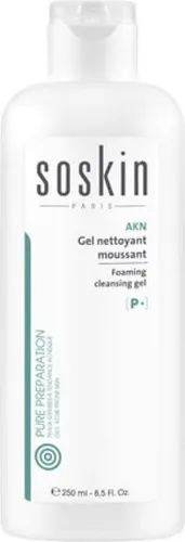 Soskin Paris Körperpflegemittel - Foaming Clean Gel 250ml - Medizinische Körperpflege, sanfte Reinigung für die Haut mit schäumender Textur, ideal für tägliche Anwendung.