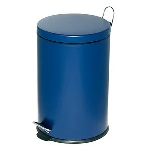 Alco Mülleimer 2961, blau, aus Metall, 12 Liter