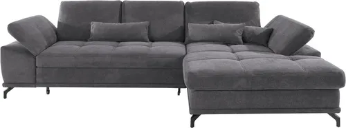 OTTO home Ecksofa Costello L-Form, 301 cm mit verstellbarer Sitztiefe und Armlehnen