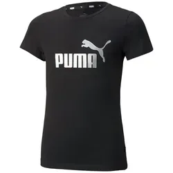 PUMA T-Shirt Puma Mädchen T-Shirt ESS+ Logo Tee G 846953 schwarz 140 EU