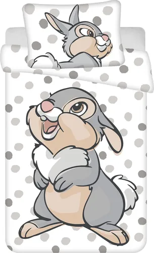 Jerry Fabrics Baby-Bettwäsche Bambi, 100 % Baumwolle, Bettbezug 100 x 135 cm + Kissenbezug 40 x 60 cm