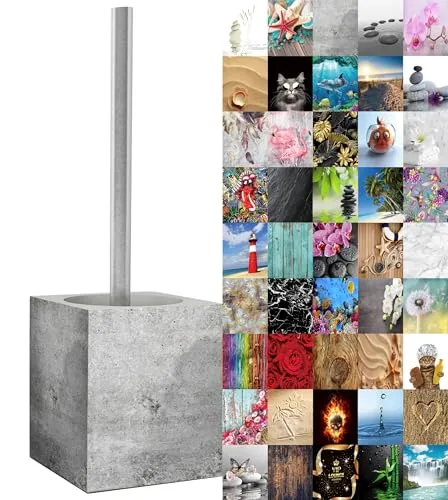 Sanilo WC-Bürste Beton – Stilvoll und Praktisch - Moderne WC-Bürste im Beton-Look mit rostfreiem Edelstahlgriff. Frei stehend und sofort einsatzbereit, passt sie perfekt in jedes Badezimmer. Pflegeleicht und langlebig – für individuelle Gestaltung!