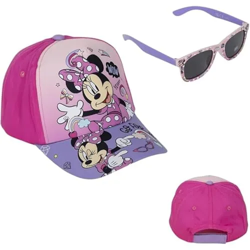 CERDÁ LIFE'S LITTLE MOMENTS Unisex Kids Minnie Mouse Sonnenbrille und Hut Set Sunglasses, Multicolor, Standard
