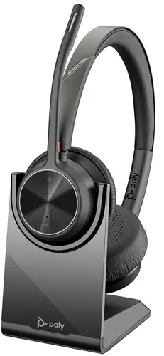 Voyager 4320 On Ear Wireless Headset - Bluetooth On-Ear Kopfhörer mit USB-C, Zoom Certified für kristallklare Sprachübertragung und flexible Nutzung