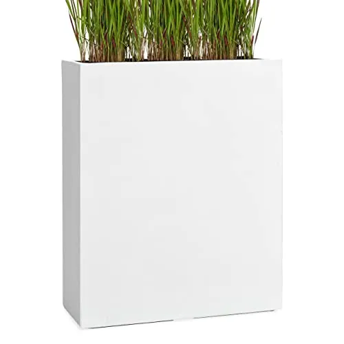 Pflanzwerk® Pflanzkübel Fiberglas Weiß – Frostbeständig & Langlebig - Hochwertiger Pflanzkübel aus Fiberglas in Weiß, ideal für drinnen und draußen. Mit Lotus-Effekt für optimale Pflege und Langlebigkeit. Maße: 72x60x25cm, frostbeständig und UV-geschützt. Perfekt für jede Pflanze!