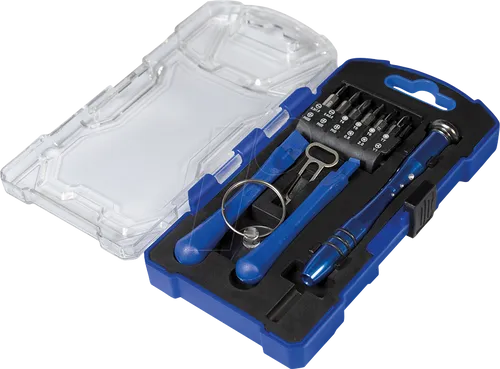 LOGILINK WZ0057 - Schraubendreher mit aufsteckbaren Bits und Zubehör, 17-teilig