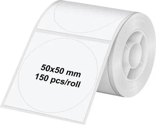 Olympia Etiketten (Rolle) 50 x 50mm Thermodirekt Papier Weiß 6324 Universal-Etiketten