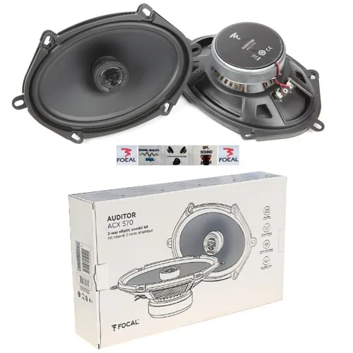 Focal ACX-570 Sprecher Koax 130x180 MM 60 Watt RMS + 5 Aufkleber Geschenk 2