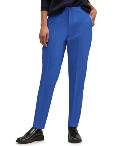 Street One Damen Twill Hose A376967 Fresh Intense Gentle Blue 42W / 30L - Funktionsjacke mit bequemen Loose Fit, angenehmer Passform und praktischen seitlichen Eingriffstaschen für höchsten Tragekomfort.
