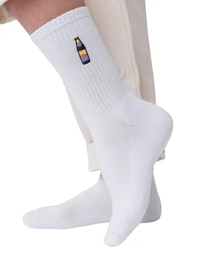 Fashion Drinks Crew Socks Herren & Damen aus Bio Baumwolle im Cola Mix Design (42-46)