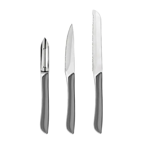 Amefa 3-teiliges Küchenmesser-Set: Officemesser Schälmesser