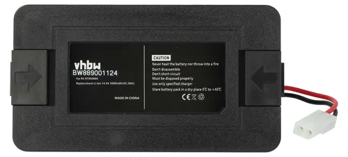 vhbw Akku passend für Rowenta X-plorer Serie 60 Allergy Connect RR7447WH, Staubsauger-Akku Akku Li-Ion 3000 mAh (14,4 V, 1 St), Leistungsfähiger Austausch-Akku für Ihren Saugroboter